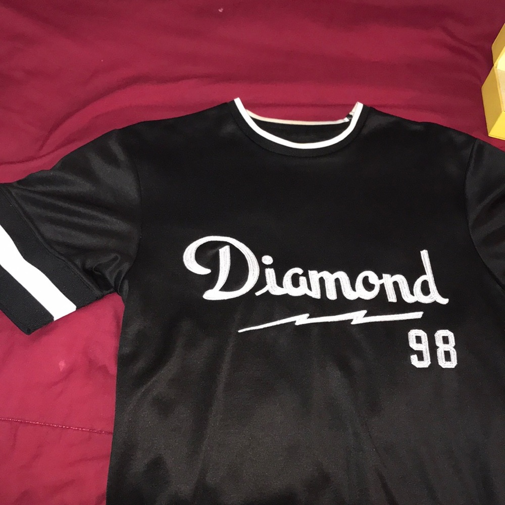 Diamond jersey styled t shirt
